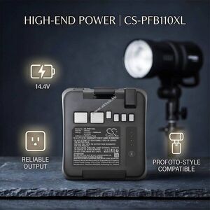 Helyettesítő stúdióvaku akku Profoto B10 100440 3400mAh 48.96Wh 14.4V kép