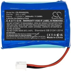 Helyettesítő mérőműszer akku Peaktech P 9022 / 302-11-802 1600mAh 11.84Wh 7.4V kép