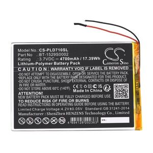 Helyettesítő táblagép akku Polaroid MID1047 BT-1529S0002 4700mAh 17.39Wh 3.7V kép