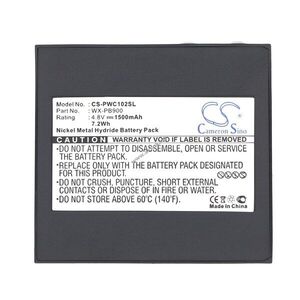 Helyettesítő vezeték nélküli akku Panasonic WX-C1020 / WX-PB900 1500mAh 7.2Wh 4.8V kép