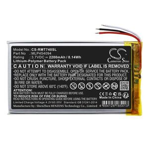 Helyettesítő gps akku Rand McNally TND-740 MLP454094 2200mAh 8.14Wh 3.7V kép