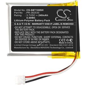 Helyettesítő okosóra akku Suunto Ambit 1 PR-382530 240mAh 0.89Wh 3.7V kép