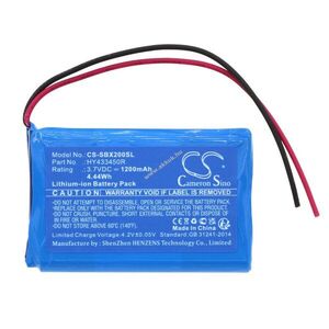 Helyettesítő hangszóró akku Swisstone BX200 HY433450R 1200mAh 4.44Wh 3.7V kép
