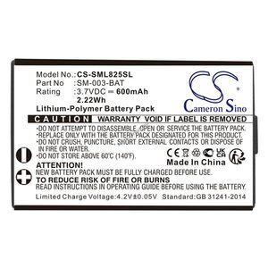 Helyettesítő vezeték nélküli akku Simolio SM-003-BAT 600mAh 2.22Wh SM-825D Pro 3.7V kép