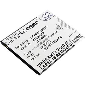 Helyettesítő táblagép akku Samsung SM-T360 EB-BT365BBU 4700mAh 17.86Wh Li-Ion 3.8V kép