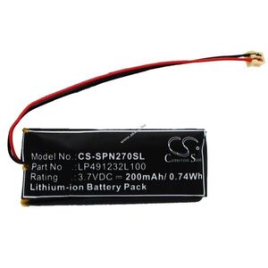 Helyettesítő vezeték nélküli akku Sony PSP-N270 LP491232L100 200mAh 0.74Wh 3.7V kép