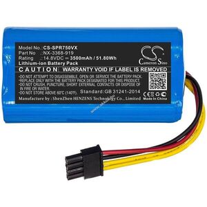 Helyettesítő porszívó akku Sichler FULLY FUNNY BL502VM / NX-3368-919 3500mAh 51.8Wh 14.8V kép