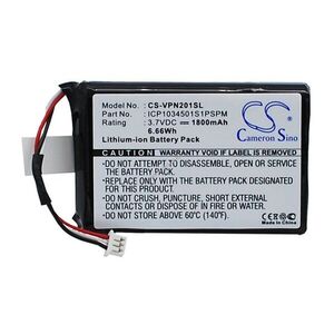 Helyettesítő gps akku VDO Dayton MS2010AUS ICP1034501S1PSPM 1800mAh/6.66Wh 3.7V kép