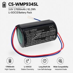 Helyettesítő vízellenőrző rendszer elem Water Meter WILPA2549A 17000mAh 61.2Wh 3.6V kép