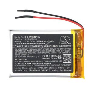Helyettesítő gps akku Weenect Silber WE401 AHB523450 1000mAh 3.7Wh 3.7V kép