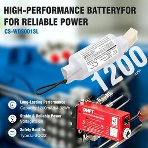 Helyettesítő mérőműszer elem Whitlock DNFT 000505 1200mAh 4.32Wh 3.6V kép