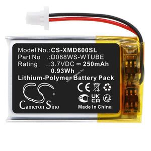 Helyettesítő vezeték nélküli akku XP Metal Detectors WS6 D088WS-WTUBE 250mAh 0.93Wh 3.7V kép