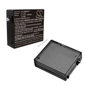 Helyettesítő zseblámpa akku Ledlenser iSEO3 7784 4.2V 650mAh 2.41Wh 3.7V kép