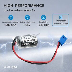 Helyettesítő plc vezérlő elem Sonnenschein Sonnecell SL-350 ER14250 3.6V 1200mAh 4.32Wh kép