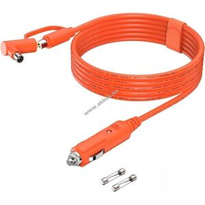 12V/24V autós szivargyujtó DC8020, DC7909 csatlakozó, 2m, 15A kép