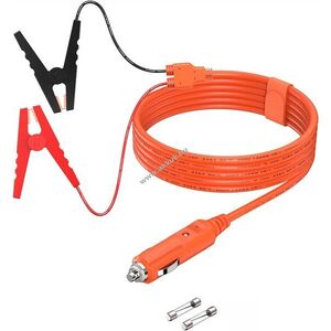 12V/24V autós szivargyujtó krokodil rögzítővel, 2m kép