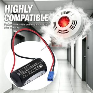 Helyettesítő plc vezérlő elem Fuji CR2/3 8.L 1700mAh 5.1Wh BERG-2P csatlakozó 3V kép