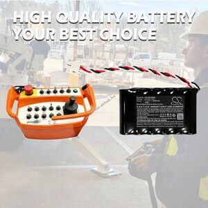 Helyettesítő daru távirányító akku KAR-TECH 3B0752B 7.2V 2500mAh 18Wh kép