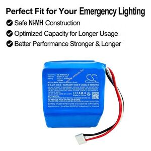 Helyettesítő vészvilágítás akku MICA ML-600 BGMICA-32D 2150mAh 12.9Wh 6V kép