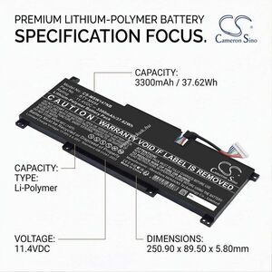 Helyettesítő laptop akku MSI Modern 14 C7M-044XES BTY-M494 3300mAh/37.62Wh 11.4V kép