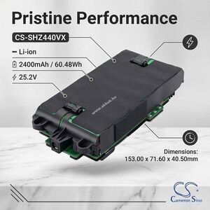 Helyettesítő porszívó akku Shark IZ440H XFBT750 2400mAh/60.48Wh 25.2V kép