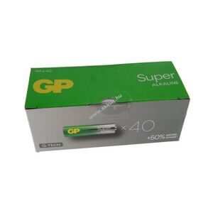 GP Mignon ceruza AA LR06 Super Alkaline alkáli elem 40db/csomag kép