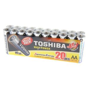 TOSHIBA High Power Mignon ceruza LR06 AA elem 1, 5V 20db/csomag alkáli kép