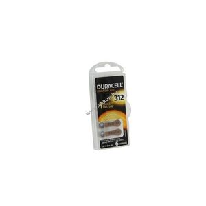 Duracell 312 EasyTab hallókészülék elem 1, 4V 6db/csomag cink-levegő kép