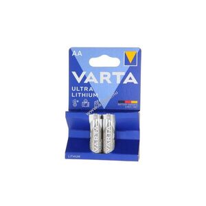 Varta Ultra Lithium 6106 AA Mignon ceruza 1, 5V 2, 9Ah 2db/csomag elem lítium kép