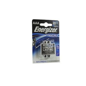 Energizer Ultimate Lithium L92 AAA (mikro) 1, 5V 1, 26Ah 2db/csomag elem lítium kép