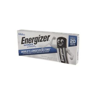 Energizer Ultimate Lithium L92 AAA (Micro) elem 1, 5V 1, 26Ah 10db/csomag lítium kép