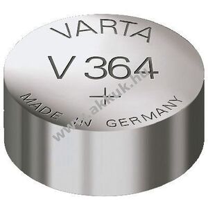 Varta V364 SR60 1, 55V gombelem 6, 8x2, 1mm ezüst-oxid kép