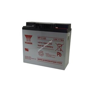 Yuasa üvegszálas vatta NP17-12 I 12V 17Ah akku Ólom kép