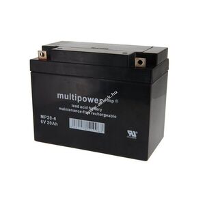 Multipower MP20-6 6V 20Ah akku ólom-savas kép