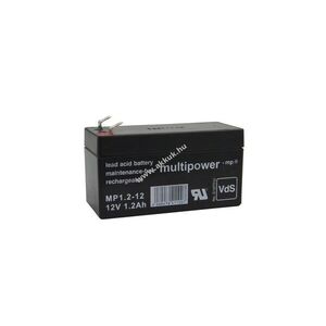 Multipower akku MP1, 2-12 12V 1, 2Ah VDS ólom kép