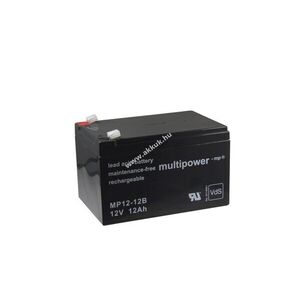 Multipower MP12-12B 12V 12Ah akku ólom-savas kép