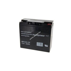 Multipower MP22-12C MPC22-12I 12V 22Ah akku M6 csavaros csatlakozó ólom-savas kép