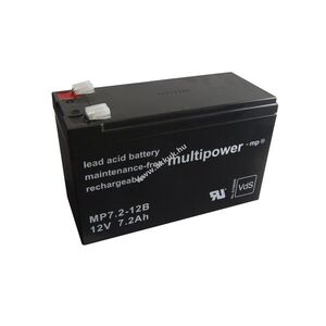 Multipower MP7, 2-12B 12V 7, 2Ah akku ólom-savas kép
