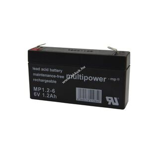 Multipower MP1, 2-6 6V 1, 2Ah ólomakku kép