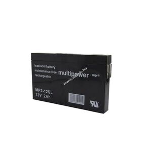 Multipower ólom akku MP2-12SL 12V 2Ah ólomsavas kép