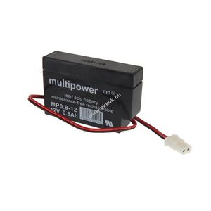 Multipower MP0, 8-12 AMP 12V 0, 8Ah akku ólom-sav kép