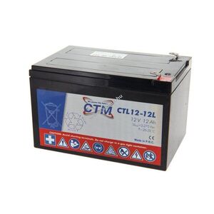 CTM CTL12-12L 12V 12Ah akku ólom-gél kép