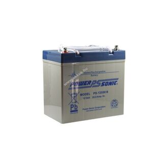 Powersonic PS-12550 12V 55Ah akku AGM ólom kép