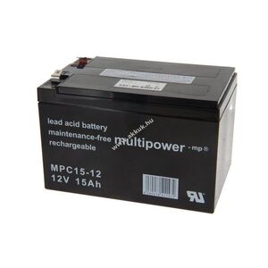 Multipower MP15-12C MPC15-12 12V 15Ah ólomsavas akku kép