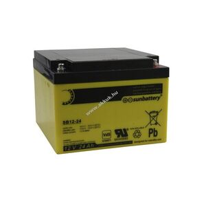 SUN SB12-24VO 12V 24Ah M5 csavaros akku AGM ólom kép