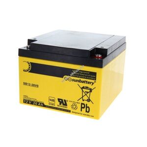 SUN SB12-26V0 12V 26Ah AGM akku kép