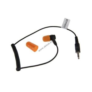 Helyettesítő In-ear fülhallgató GES-C1 zajcsökkentő 30cm spirálkábel 3, 5mm jack Knowles PU-hab kép