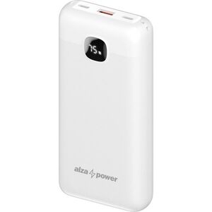 AlzaPower Garnet 20000mAh Power Delivery, 22, 5 W, fehér kép