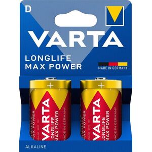 VARTA Longlife Max Power 2 D (Plastic free) kép