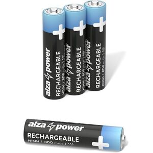 AlzaPower Rechargeable HR03 (AAA) 800 mAh, 4 db kép